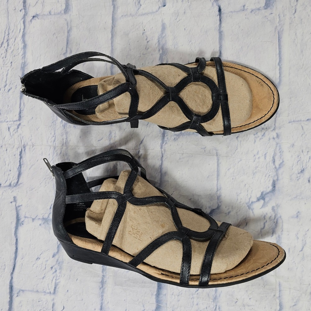 b.o.c. Born Concept Pawel Sandals Womens 11 Black Strappy Gladiator Shoes